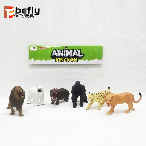 Plastic hollow zoo animal model toy