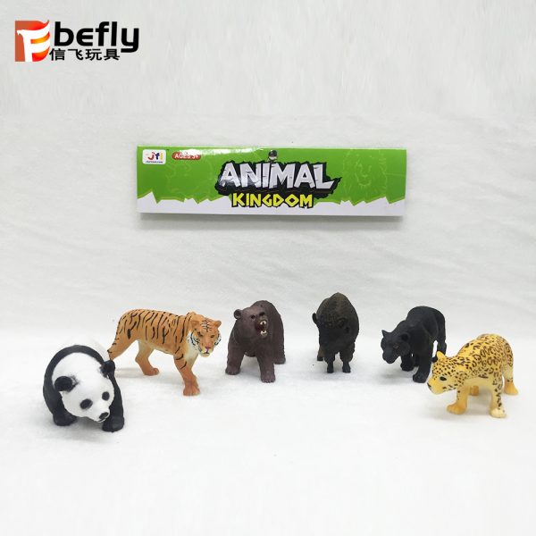 Plastic hollow zoo animal model toy