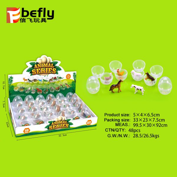 Mini plastic capsule toy animal figure