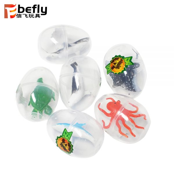 Plastic sealife figurines vending machine capsule with toy