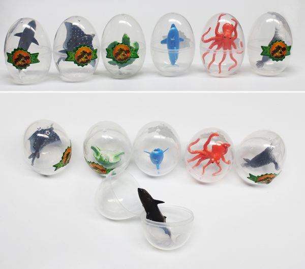 Plastic sealife figurines vending machine capsule with toy