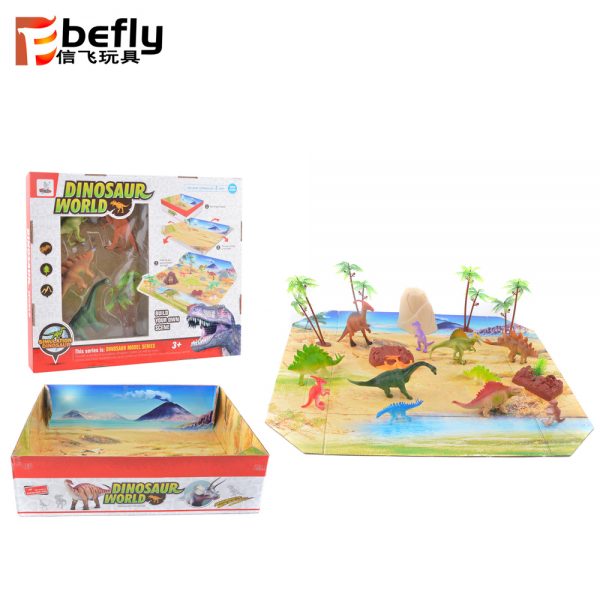 Plastic dinosaur model mini toys set