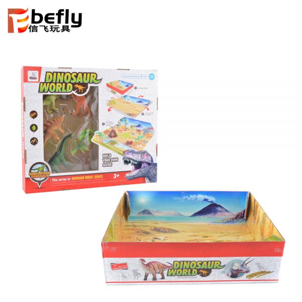Plastic dinosaur model mini toys set