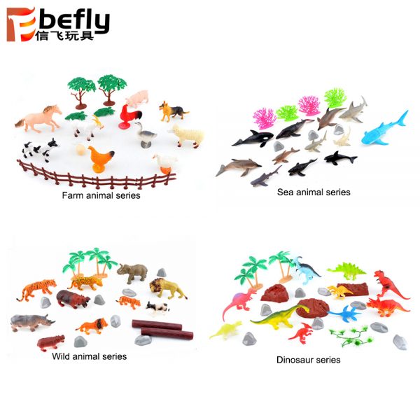 Farm sea wild animal dinosaur model set plastic toy