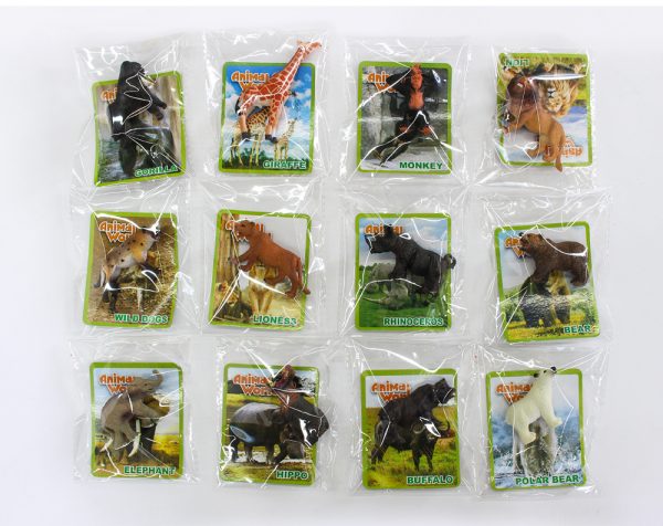 7cm solid woodland wild animal model toy plastic animal