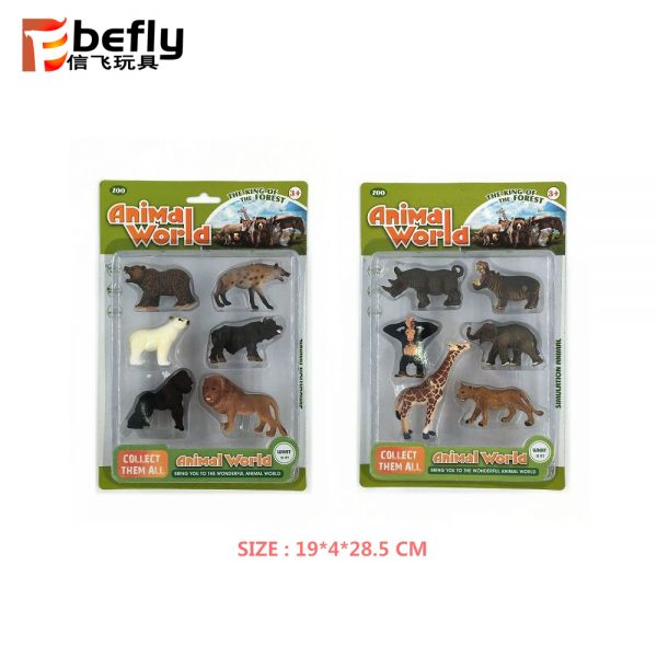 Plastic wildlife 3d model africa animal toy