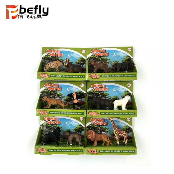 3inches model set plastic wild animal toy