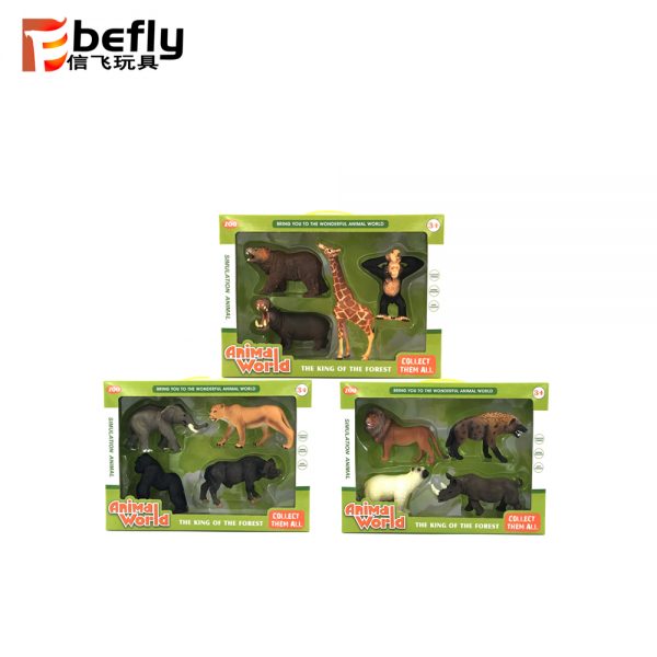 Plastic jungle animal model toy