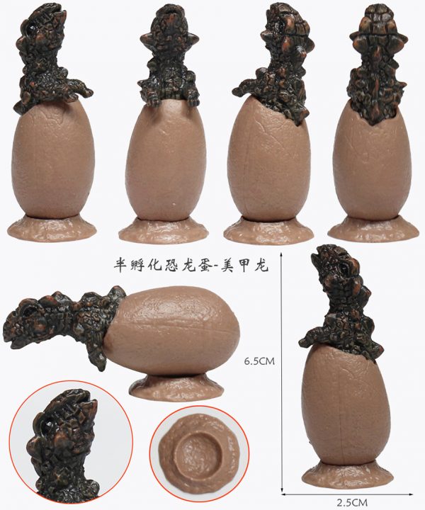 12 kinds mixed packaging realistic plastic PVC mini dinosaur egg toy