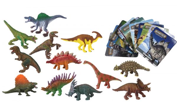 12 Dinosaur assorted plastic solid dinosaur toy for kids