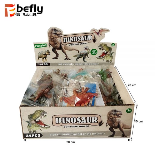 12 Dinosaur assorted plastic solid dinosaur toy for kids