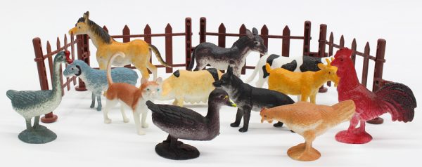 16pcs pvc egg packaging small plastic animal farm toys