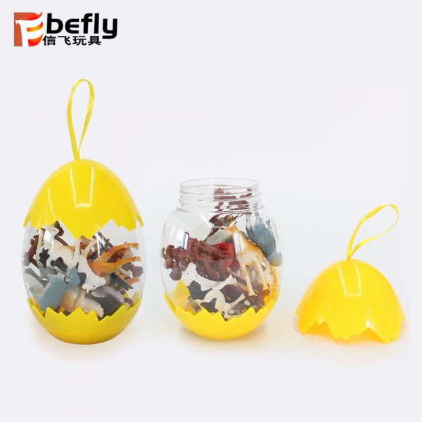 16pcs pvc egg packaging small plastic animal farm toys