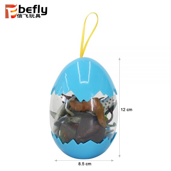 16pcs small sea animal plastic toy in egg
