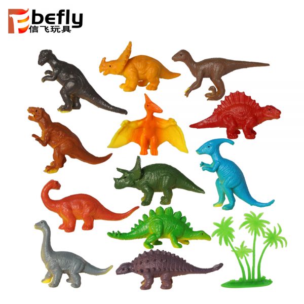 Mini plastic dinosaur toy filled easter egg