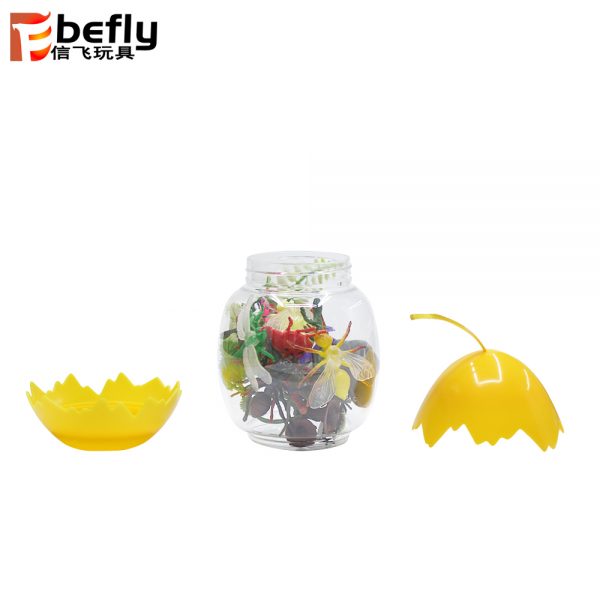 15pcs small insect plastic toy in egg