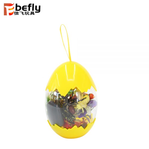 15pcs small insect plastic toy in egg