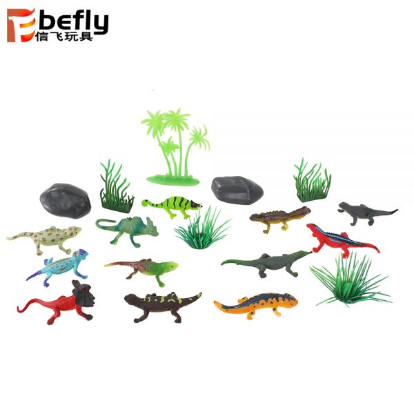 With reptile natural animal model plastic easter egg toy