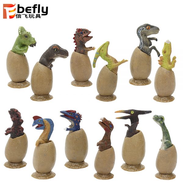 Plastic model dinosaur egg toy