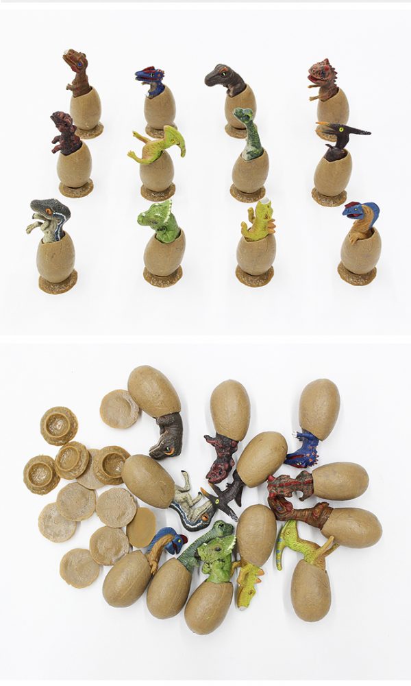 Plastic model dinosaur egg toy