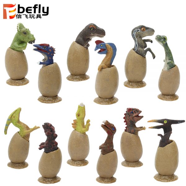 Plastic model dinosaur egg toy