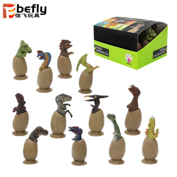 Plastic model dinosaur egg toy