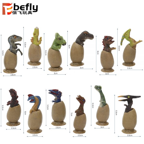 Plastic model dinosaur egg toy