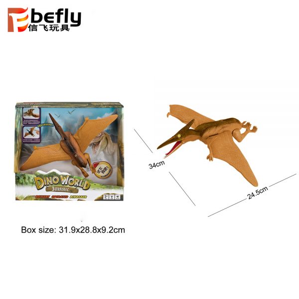 Pterosaur model electric plastic dinosaur toys with light