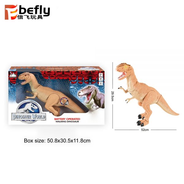 Plastic walking bo toy dinosaur with battery