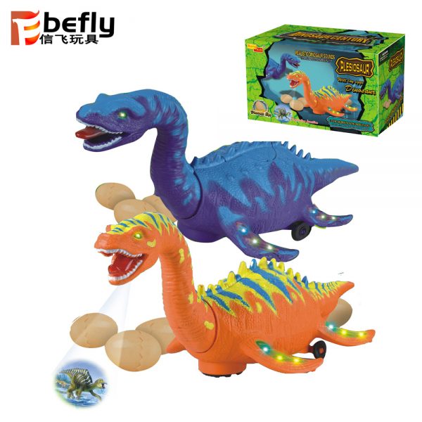 Electric Mosasaurus toy dinosaur lay egg