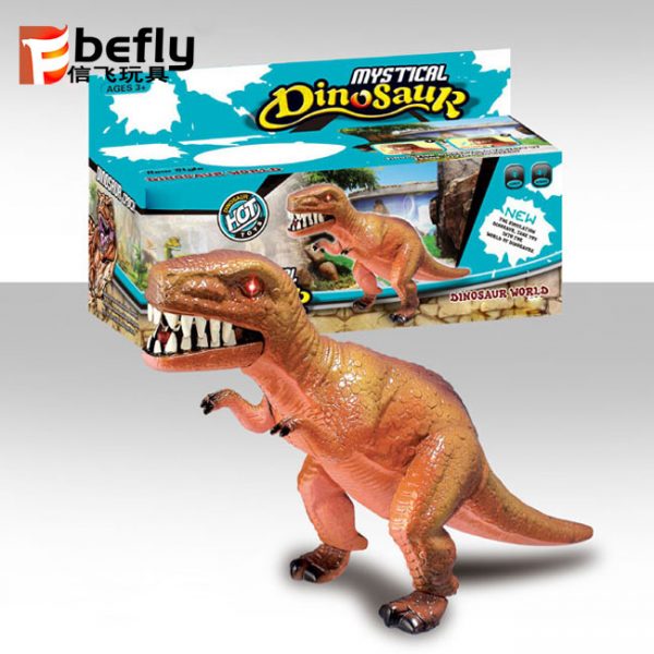 Electric walking T-rex plastic dinosaur