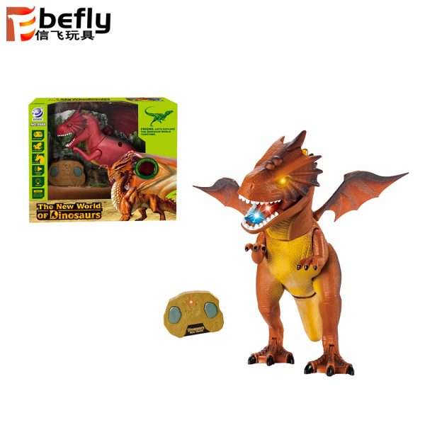 Plastic toy remote control dragon with sound