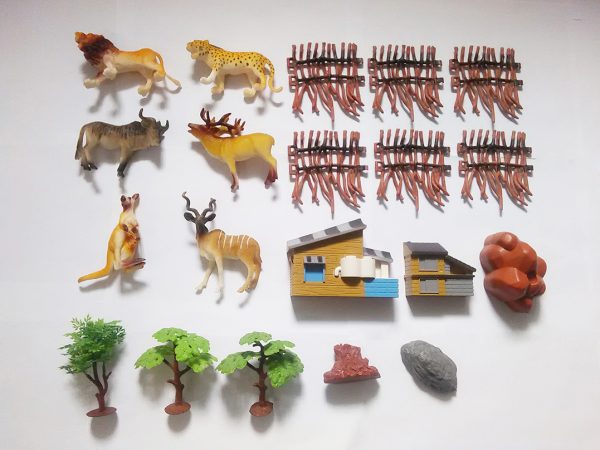 Animal park diy zoo with tree