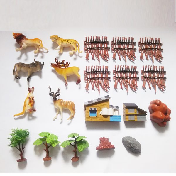 Animal park diy zoo with tree