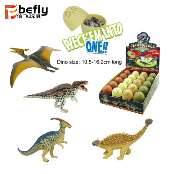3d diy plastic dinosaur puzzle in jurassic egg
