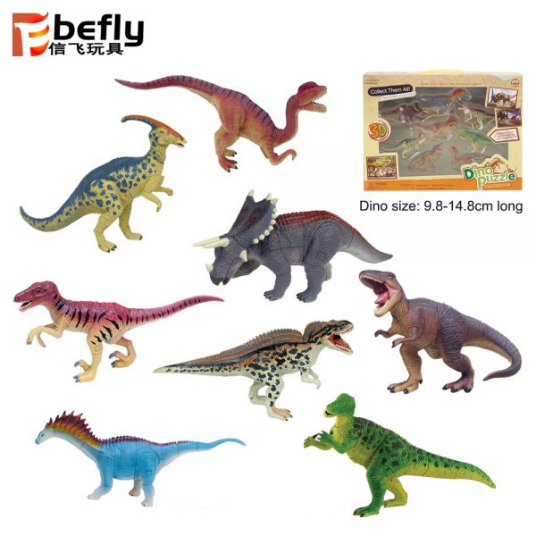 Plastic diy dinosaur puzzle assembly toy