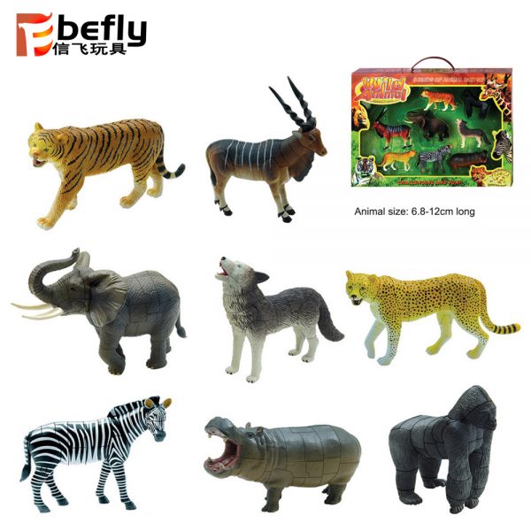 Wildlife model plastic puzzle set diy animal toy