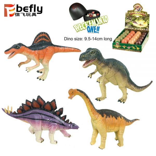 Puzzle set assembly dinosaur toy in egg