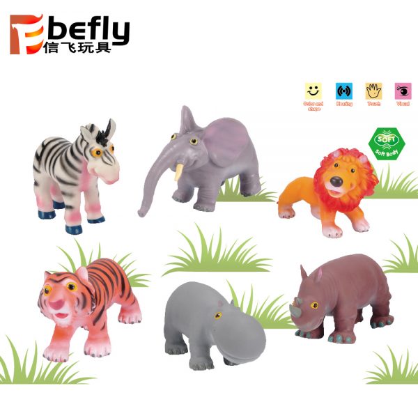 Cartoon wild animal model vinyl animal toy