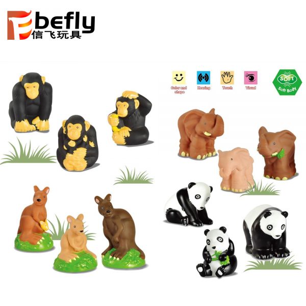 Lovely cartoon vinyl animal toys set