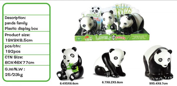Panda model cartoon toy vinyl animal