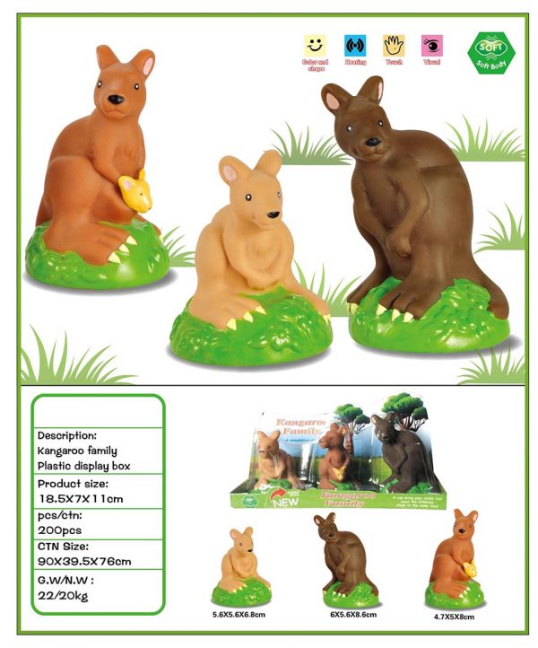Vinyl kangaroo animal model toy