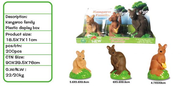 Vinyl kangaroo animal model toy