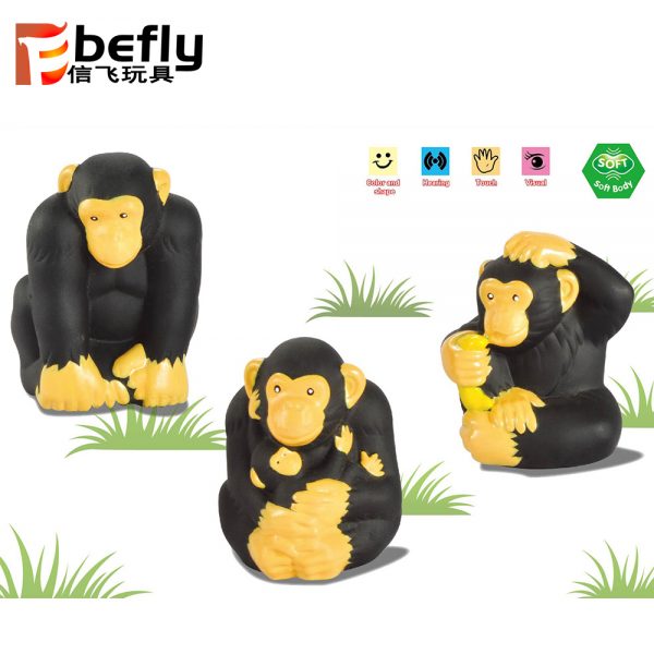 Plastic vinyl orangutan zoo animal toy