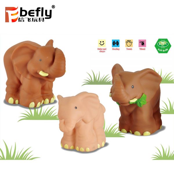 Cartoon vinyl elephant toys set