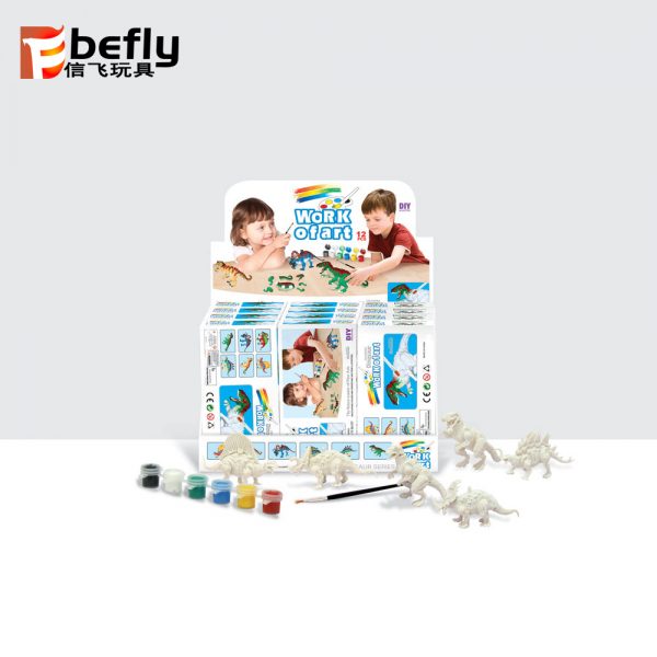 Dinosaur model diy painting toy