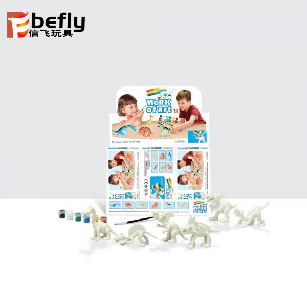 Diy play set painting toy dinosaur wholesale
