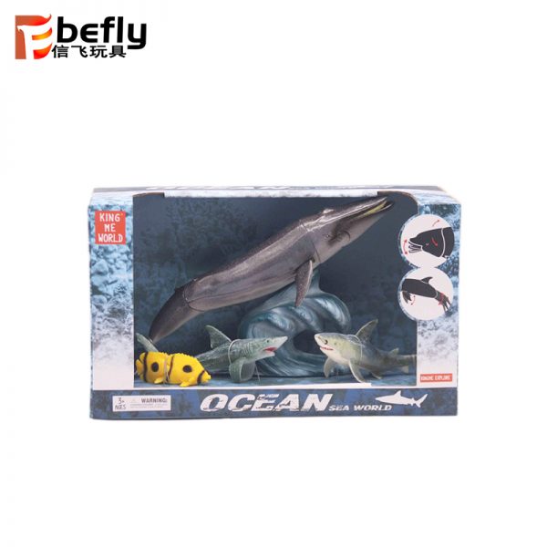 Movable plastic deep ocean animal model toy