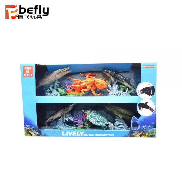 Plastic set moval ocean animal toy