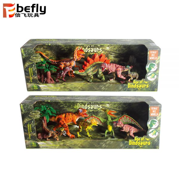 Movable dinosaur plastic model toy